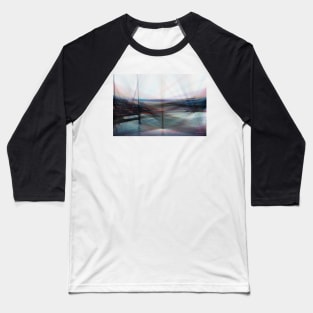 Lines - Color - Abstract Baseball T-Shirt